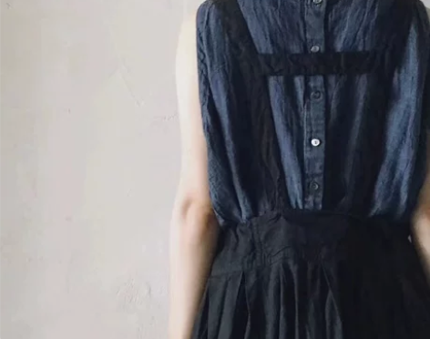 2018猴子家春夏新款日本超大版棉麻背带裙...