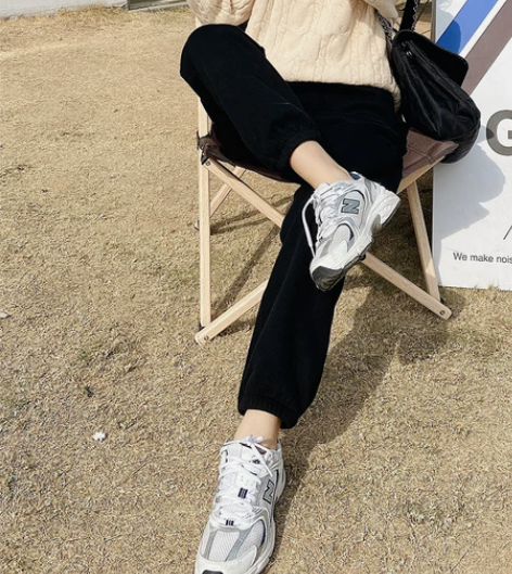 加绒加厚哈伦裤秋冬新款卫裤高腰休闲棉裤宽松...