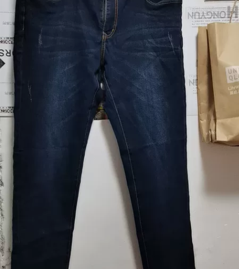 九新，九牧王男士大码牛仔裤，面料厚实有弹性...