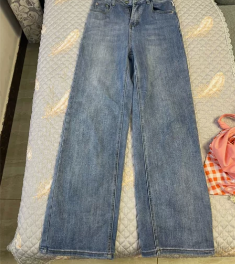 阔腿牛仔裤，M码质量超好的，裤长105，腰...