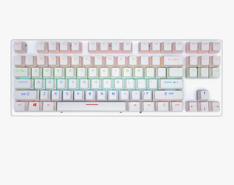 裂纹K550机械键盘 有线青轴办公键盘电竞...