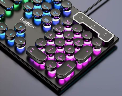 2022年，最新款朋克机械手感键盘鼠标套装...