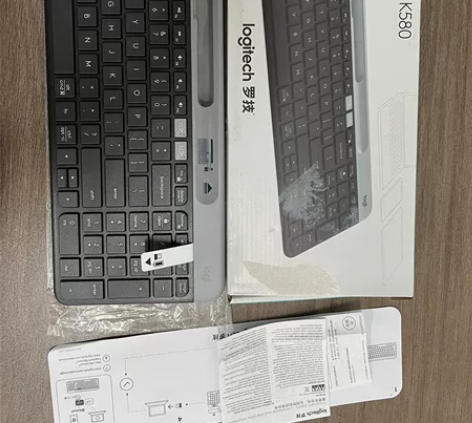 罗技K580无线蓝牙键盘无线键盘轻薄便携静...