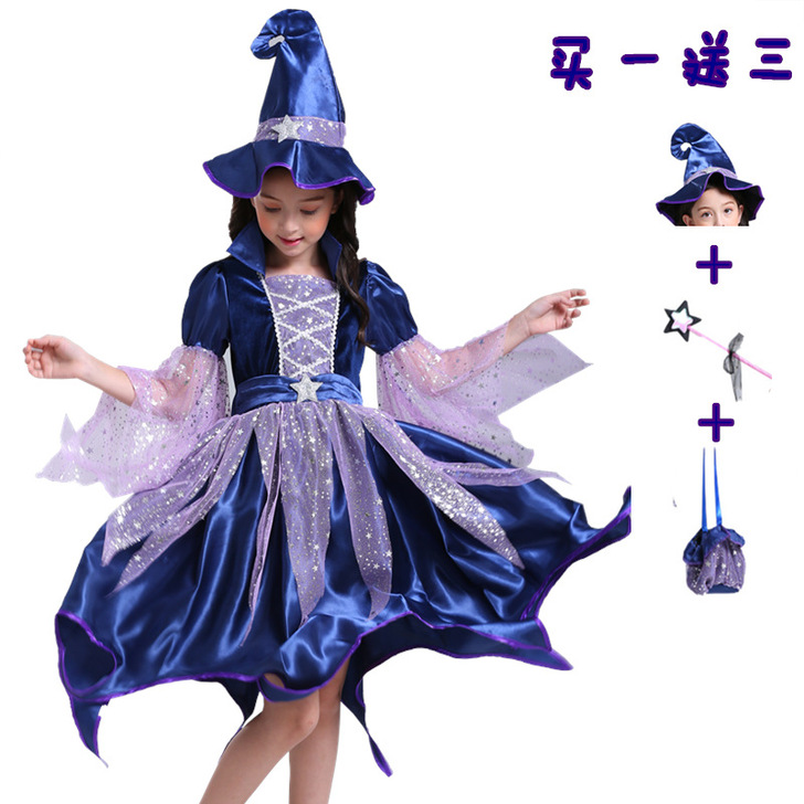 万圣节装扮服装女巫服饰魔法学院静倩果果服饰...