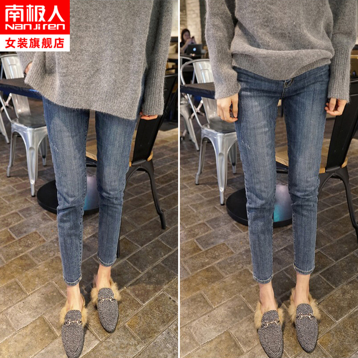 牛仔裤女高腰显瘦春夏新款修身韩版潮流紧身小...