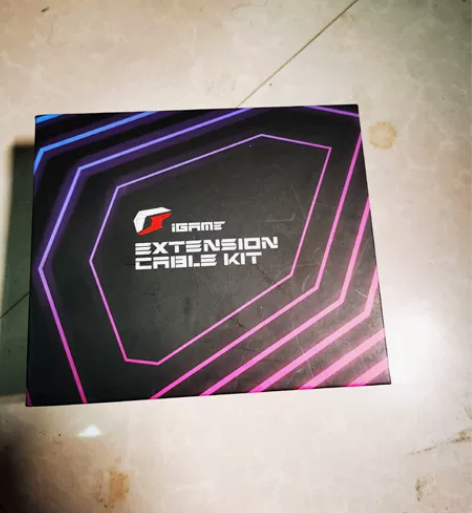 七彩虹电源显卡延长线全套拆封，超频三cx6...