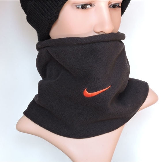 正品耐克冬季抓绒围脖帽子男女