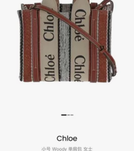 chloe小号woody单肩包女士 识季入...