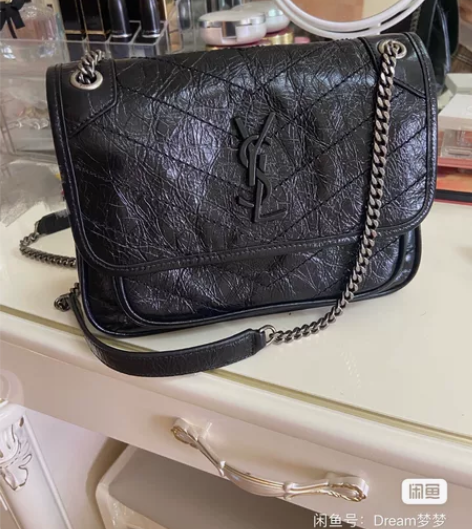 圣罗兰ysl小号niki链条包专柜正品购入...