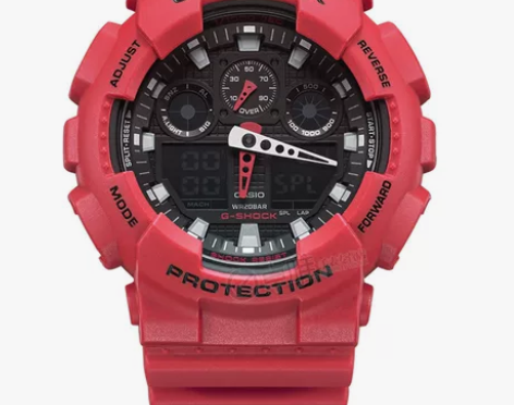 卡西欧G-SHOCK系列高达款狗年限定红表...