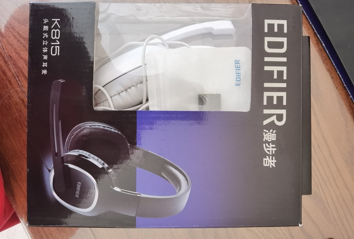 漫步者头戴式立体声耳麦，型号K815，只用...