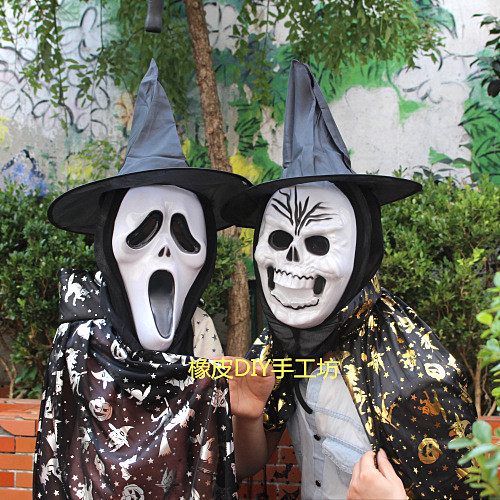 万圣节新款装扮鬼舞会服装成人儿童金银南瓜巫...