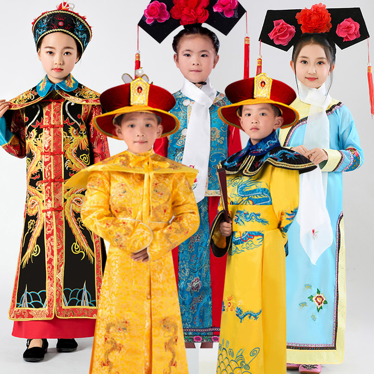 姑苏情 民族装舞台装尺码140就表演时穿一次