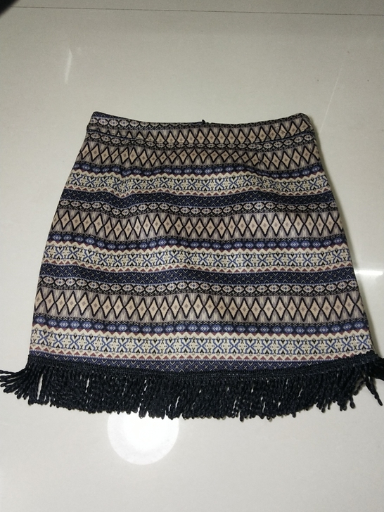 出个人闲置，波西米亚风格的短裙M码