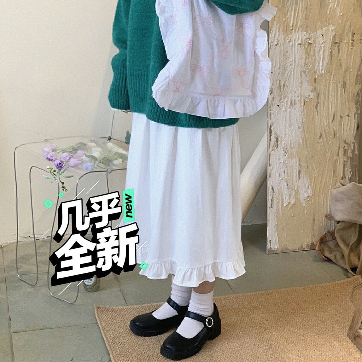 木耳边半身裙韩版