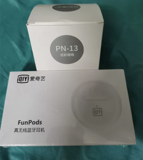 （爱奇艺蓝牙耳机T102+蓝牙炫彩音箱）原...