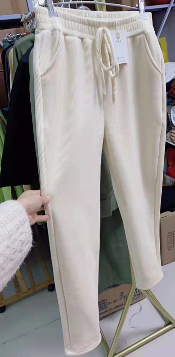 (全新特价包邮)灯芯绒裤子条绒宽松束脚裤直...