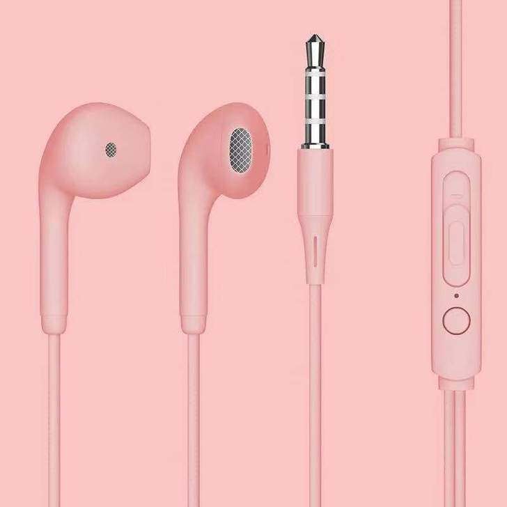 耳机有线入耳式韩版hifi高音质时尚马卡龙...