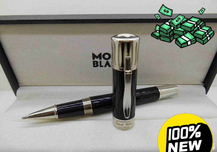 #高端签字笔#  万宝龙 马克吐温冰裂纹经...