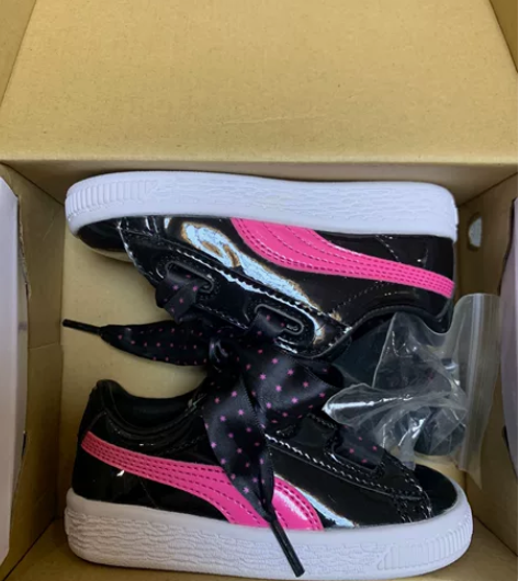 彪马 Puma 黑色蝴蝶结漆皮 36782...