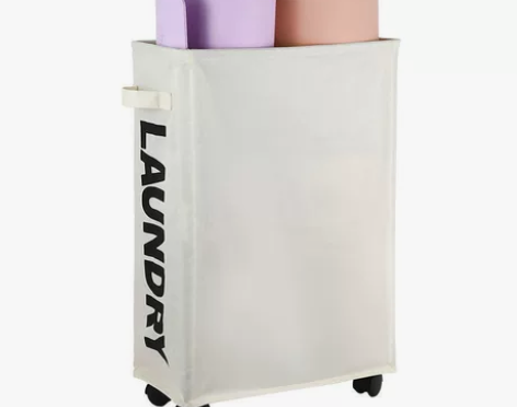 瑜伽垫收纳 架布艺折叠放泡沫轴脏衣篓可折叠...