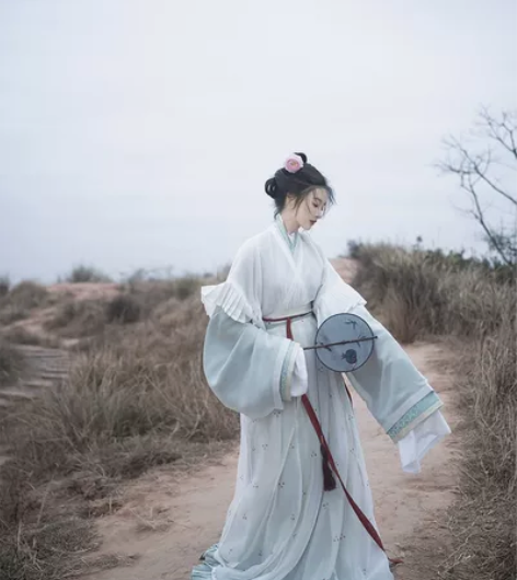 【上遥居】空山尽 晋制原创汉服女春款交领垂...