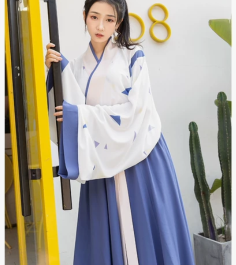 重回汉唐花棱镜晋制魏晋风上襦全新带吊牌交领...