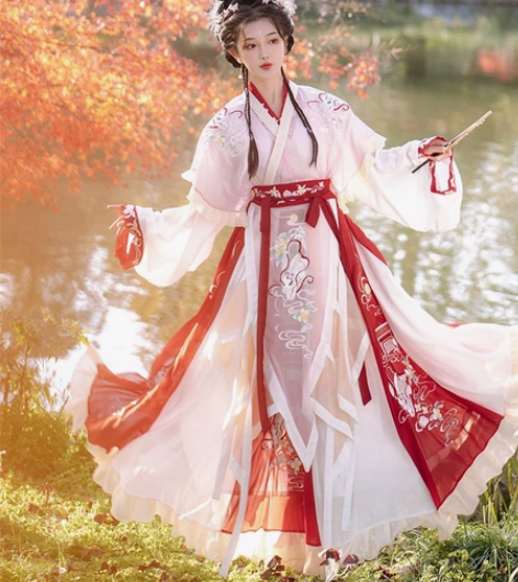 四件套！广寒月兮！耀春汉服女正品原创中国风...