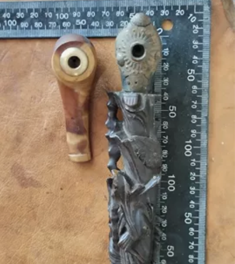 烟斗，实木烟斗，小的是麻梨，大的红酸枝。都...