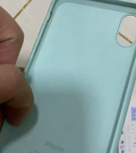 iPhone X硅胶保护壳-碧海色,官网购...