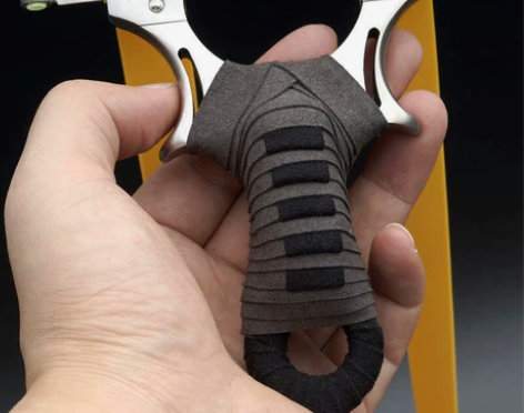 304不锈钢弹弓精缠超纤免绑扁皮弹弓架子双...