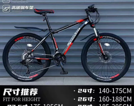 永久牌山地自行车越野单车变速公路儿童10到...