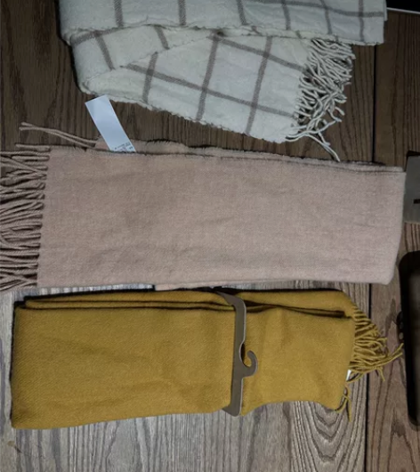 无印良品 MUJI 羊毛编织 围巾 围脖 ...