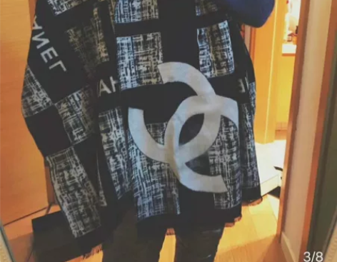 【香奈儿二维码积分羊绒披肩围巾】你们期待的...