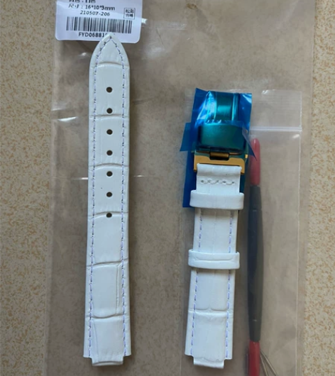 鳄纹真皮手表带 适配心弦IV系列LA840...