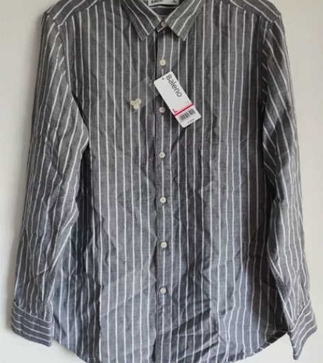 班尼路 条纹衬衫 男 L码 Baleno ...