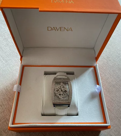DAVENA蒂玮娜扑克女神时来运转手表女款...
