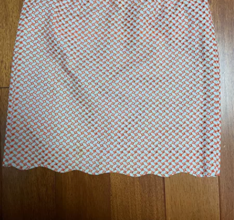 LANDI蓝地花苞裙，裙长45cm，膝盖上...