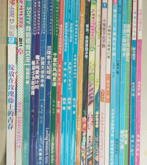 【旧】小学时期书报亭买的青春文学,各种穿越...