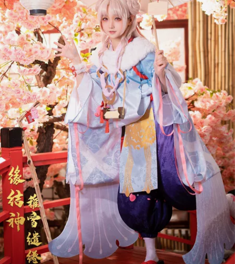 出阴阳师次元依缘结神稚雪缱绻cos大全套除...
