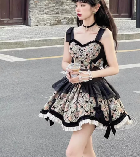 【尾款】黛安小姐分体辣妹套装尾款页面 黑巧...