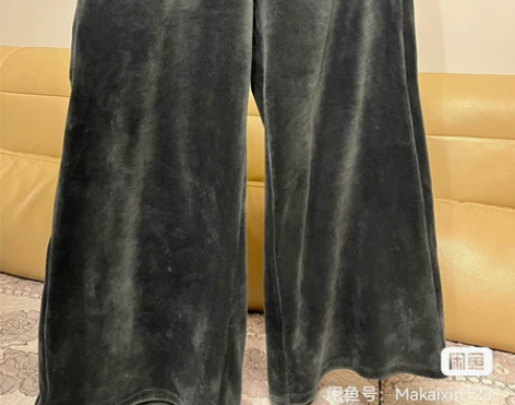 ONLY秋季新款丝绒阔腿九分休闲裤女|11...