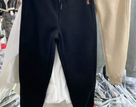 加绒加厚运动裤女秋冬2021新款宽松束脚休...