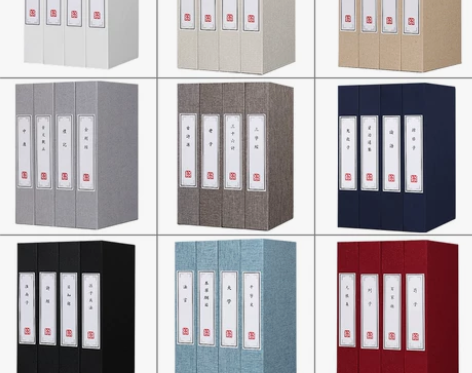 饰品装饰麻布假书仿真书摆件新中式书房书柜博...