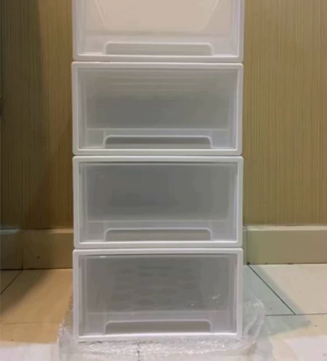 仓库清仓现只需要8.9全新抽屉式收纳箱透明...
