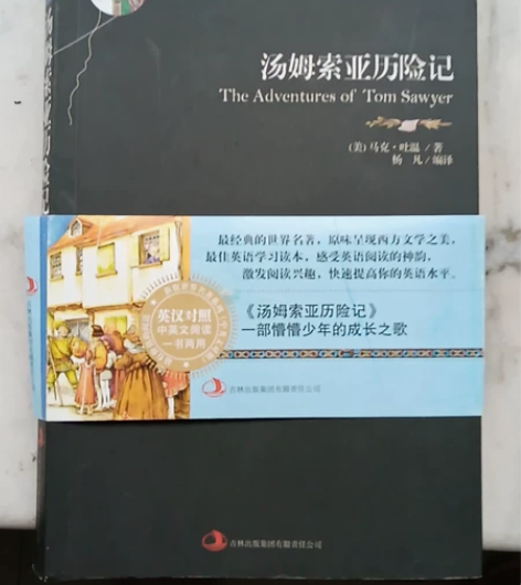 汤姆索亚历险记（中英文版）几乎全新 感兴趣...