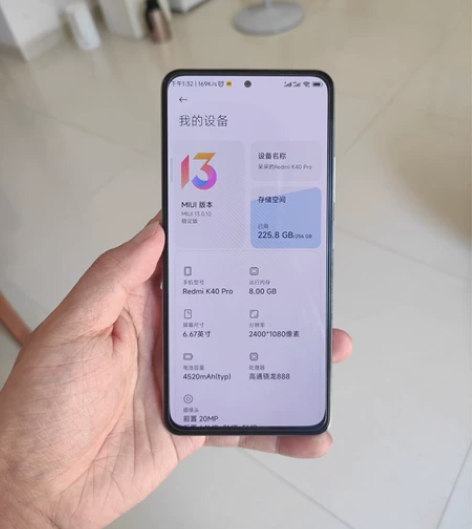 95新红米k40 pro 8+256原装无...