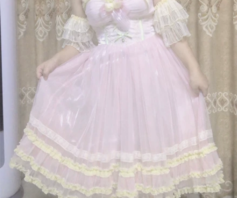 伯爵夫人家朝花夕拾粉绿色l码，可以同价值，...