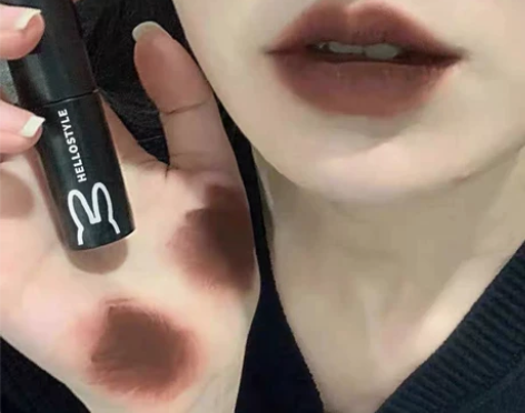 新品！拽到了～黑暗系列兔子口黑唇泥欧美辣妹...