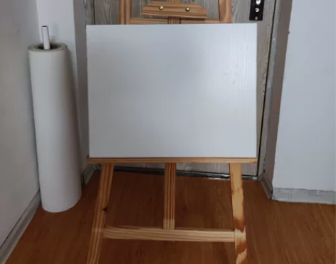 纯实木画架,美术工作室不干了,有几个美术画...